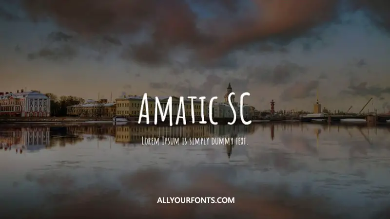 Amatic Sc Font Family Free Download