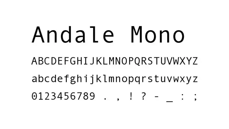 Andale Mono Font Family Download