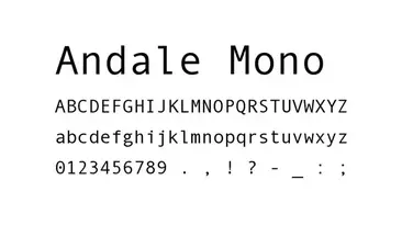 Andale Mono Font Free Download All Your Fonts