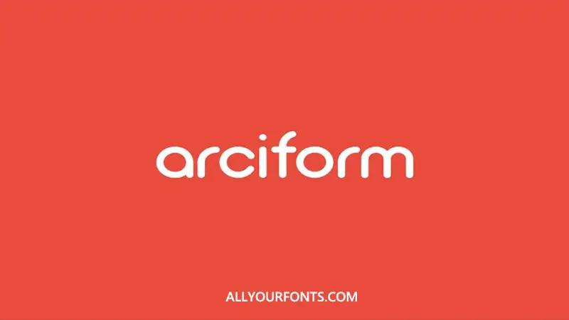 Arciform Font Family Free Download