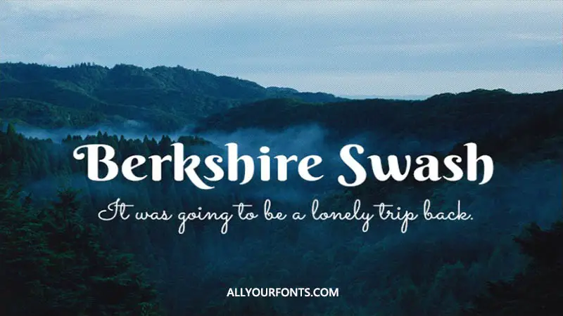 Berkshire Swash Font Family Free Download