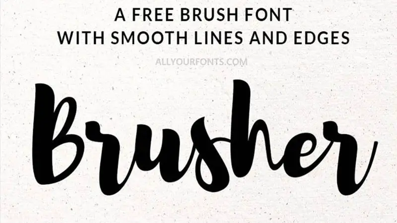 Brusher Font Family Free Download