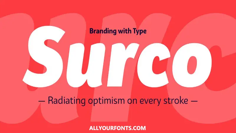 Bw Surco Font Free Download