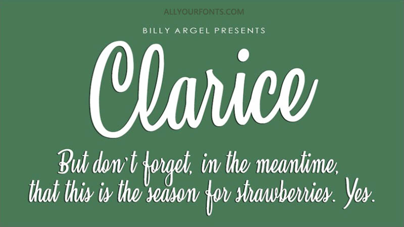Clarice Font Family Free Download
