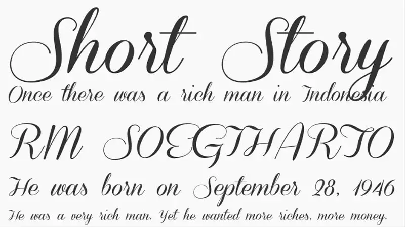 coneria script fat font free