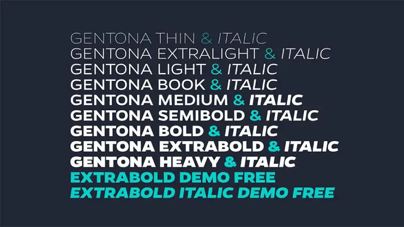 Gentona Font Free Download