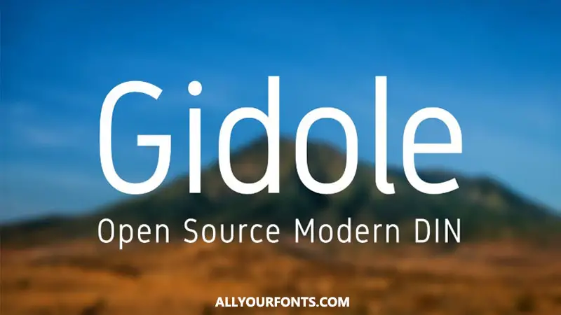 Gidole Font Family Free Download