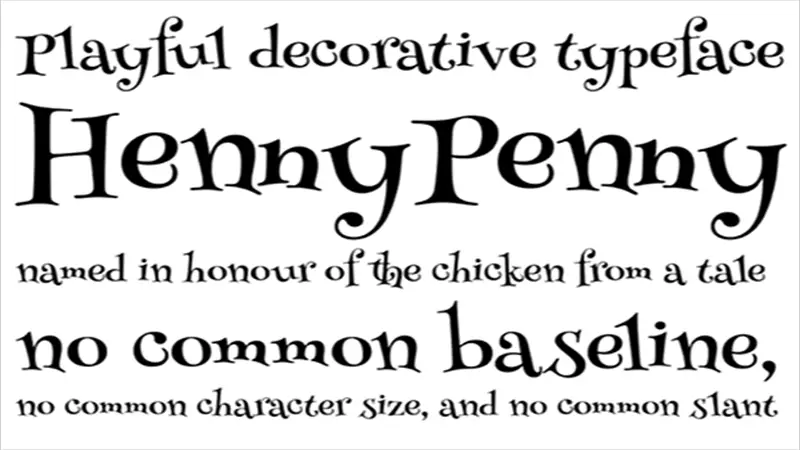 Henny Penny Font Family Free Download - All Your Fonts