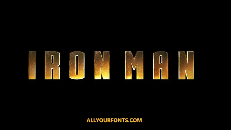 Iron Man Font Free Download - All Your Fonts