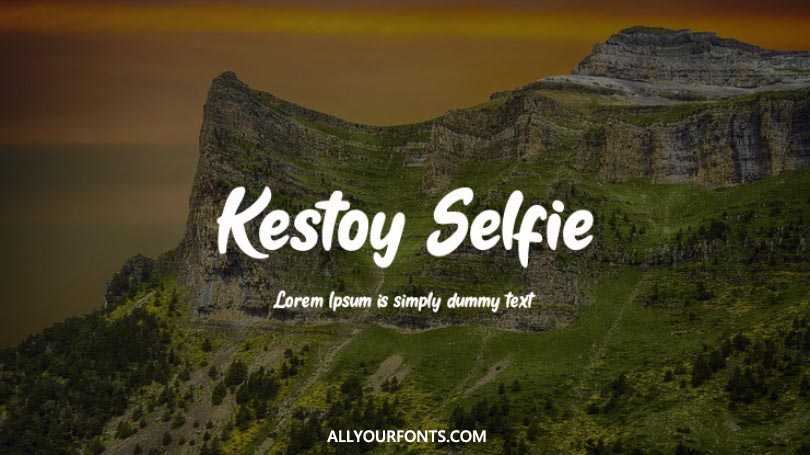 Kestoy Selfie Font Free Download