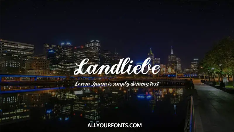 Landliebe Font Family Free Download