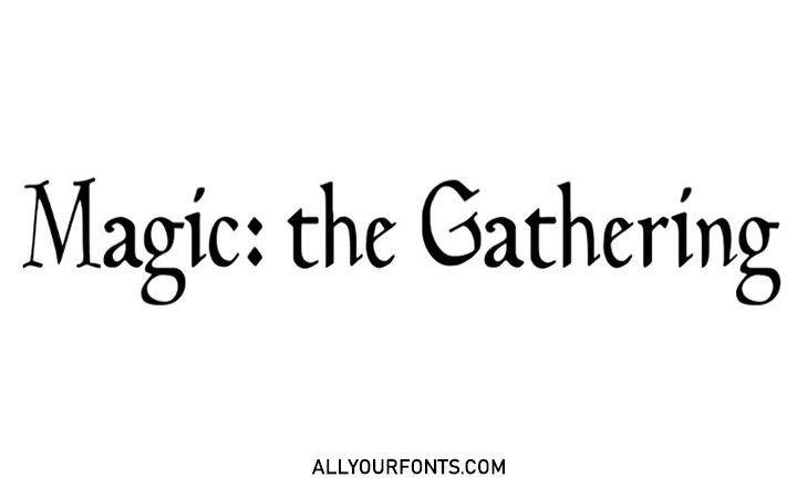 Magic The Gathering Font Family Free Download