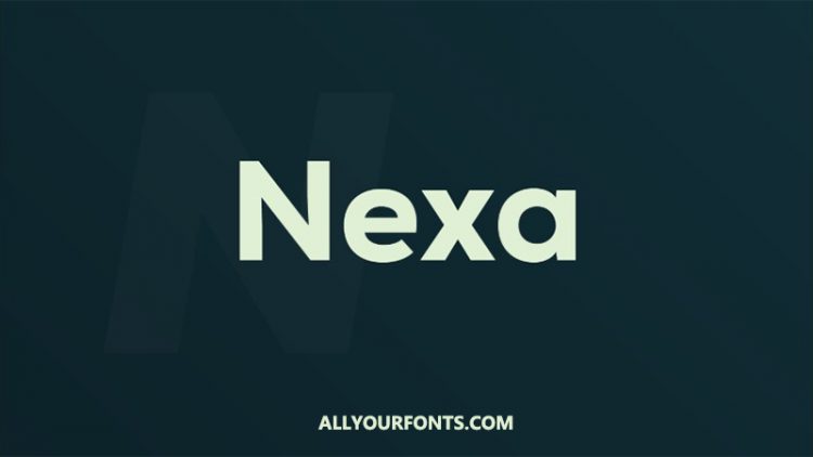 Nexa Font Family Free Download