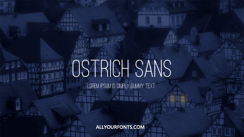 Ostrich Sans Font Family Free Download