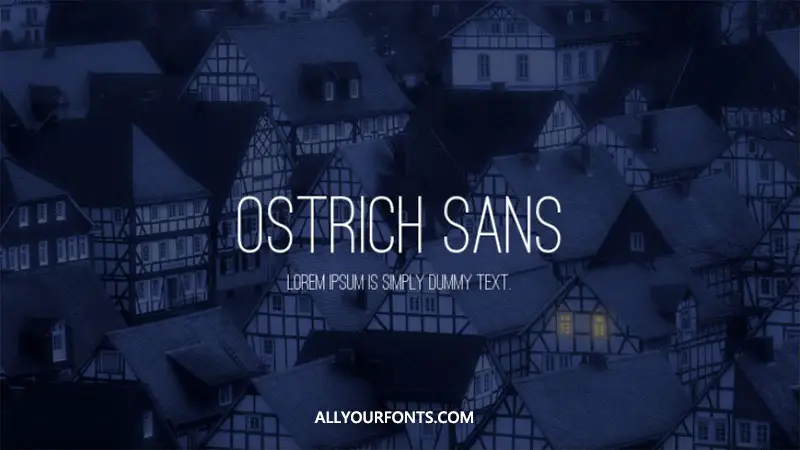 Ostrich Sans Font Free Download