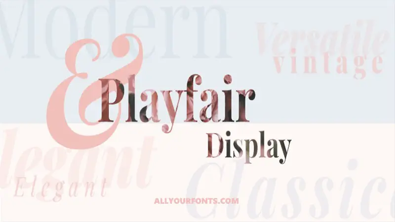 Playfair Display Font Family Free Download