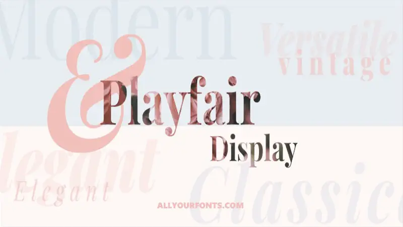 Playfair Display Font Free Download