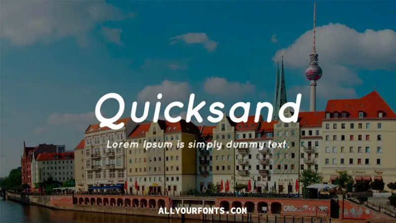 Quicksand Font Family Free Download