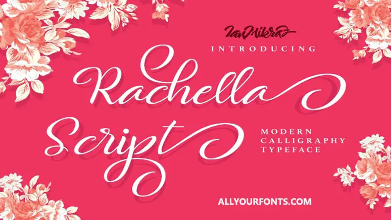 Rachella Script Font Family Free Download