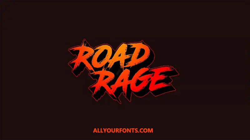 Road Rage Font Family Free Download