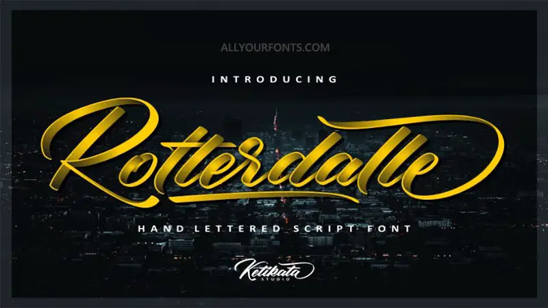 Rotterdalle Font Free Download