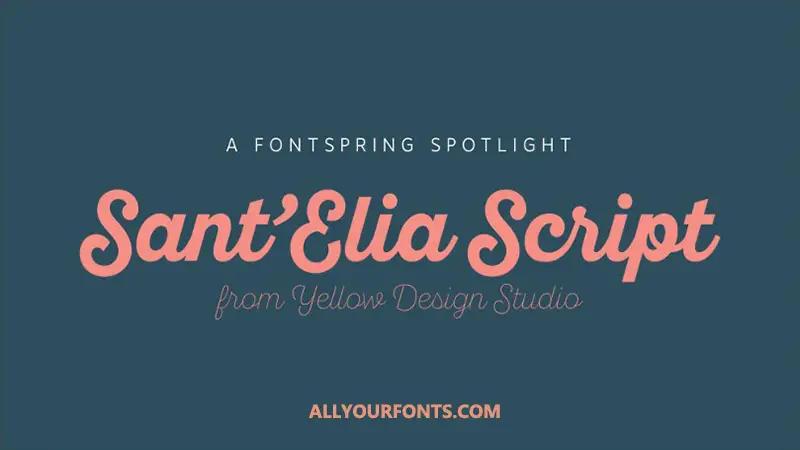 Sant Elia Font Family Free Download