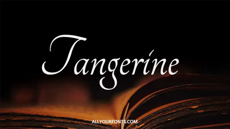 Tangerine Font Family Free Download