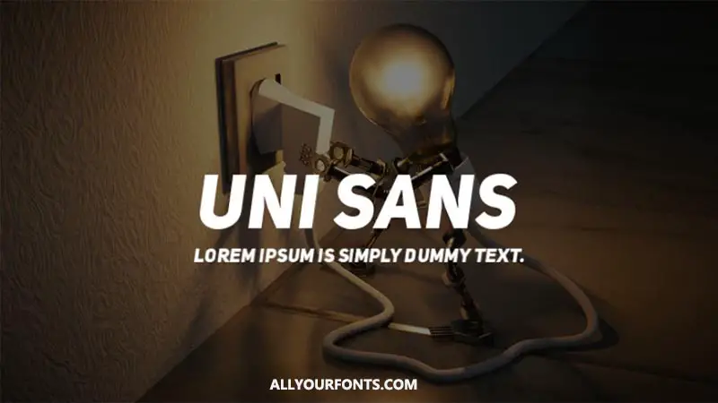 Uni Sans Font Family Free Download