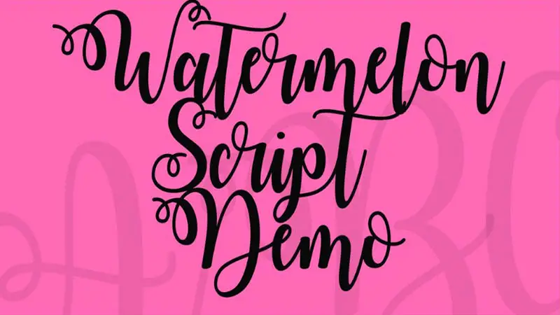 Watermelon Script Font Free Download