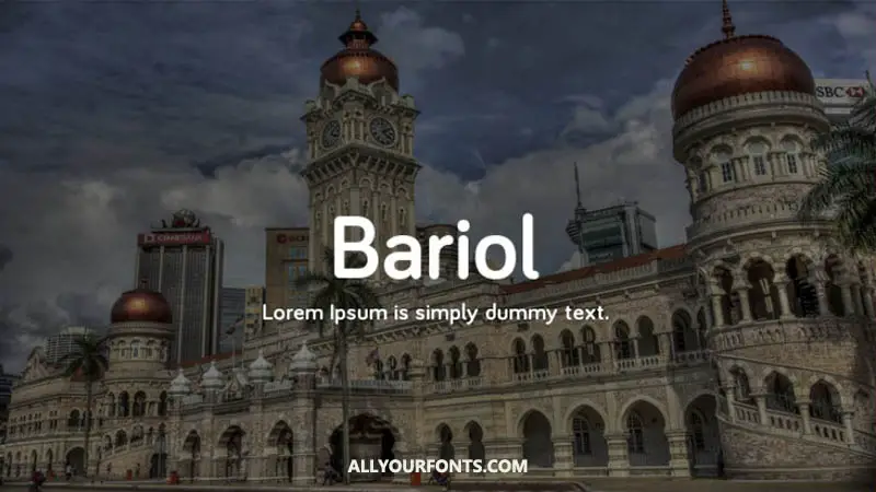 Bariol Font Family Free Download