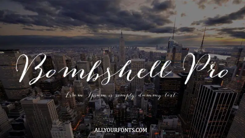 Bombshell Pro Font Family Free Download