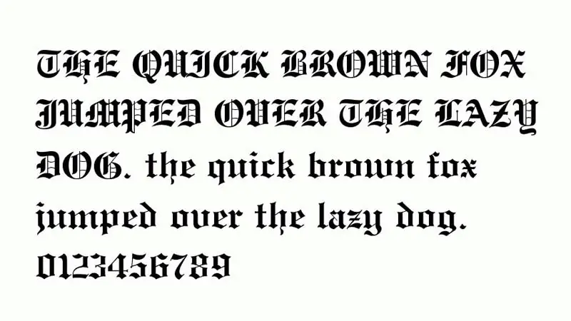 top old english typeface download