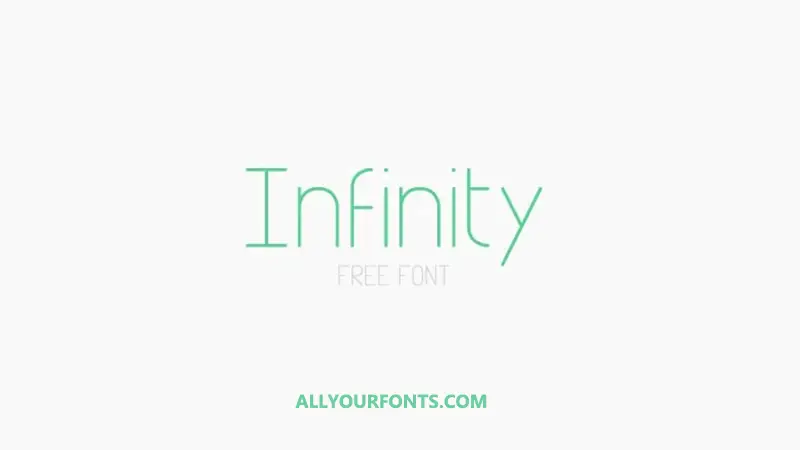 Infinity Font Free Download