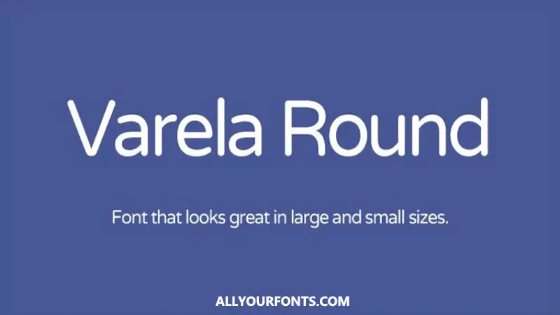 Varela Round Font Free Download