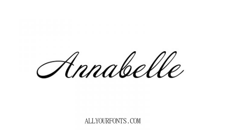 Annabelle Font Free Download - All Your Fonts