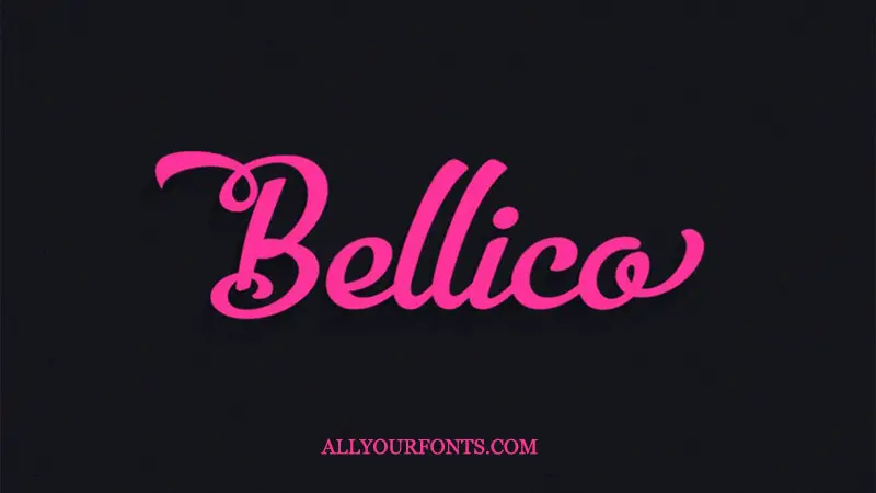 Bellico Font Family Free Download