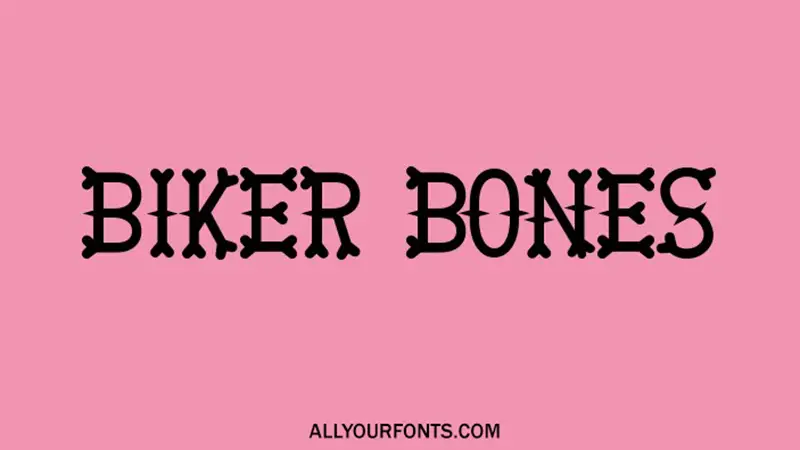 Biker Bones Font Download