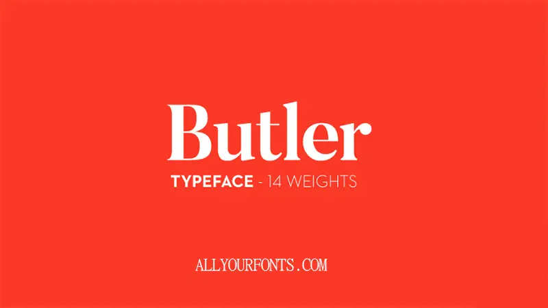 Butler Font Family Free Download