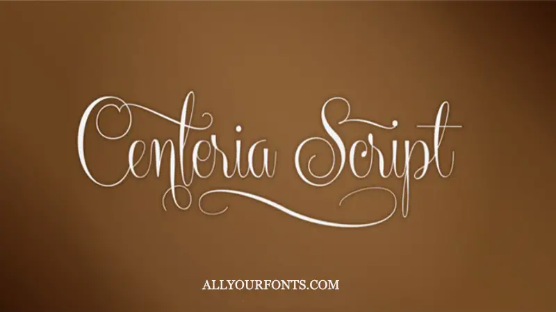 Centeria Font Free Download