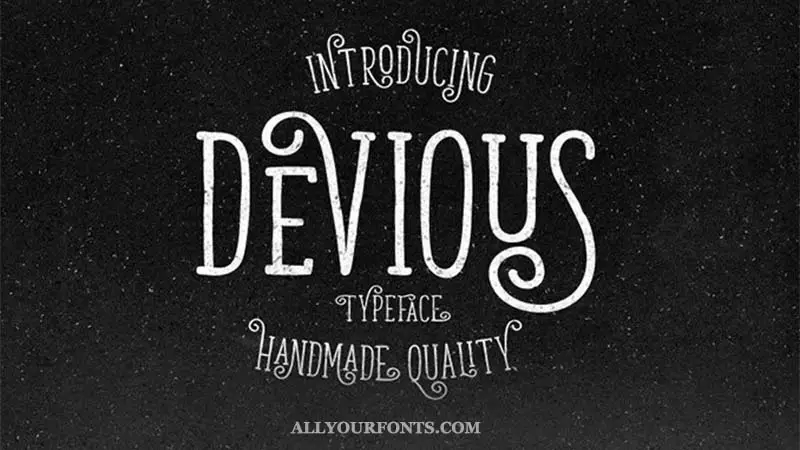 Devious Font Free Download