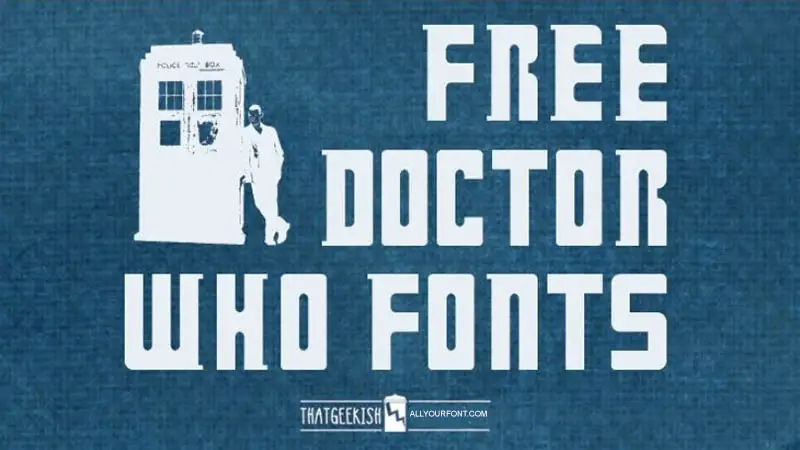 Doctor Who Font Family Download