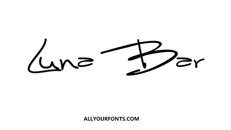 Luna Bar Font Free Download