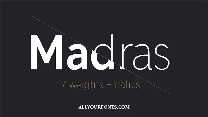 Madras Font Family Free Download