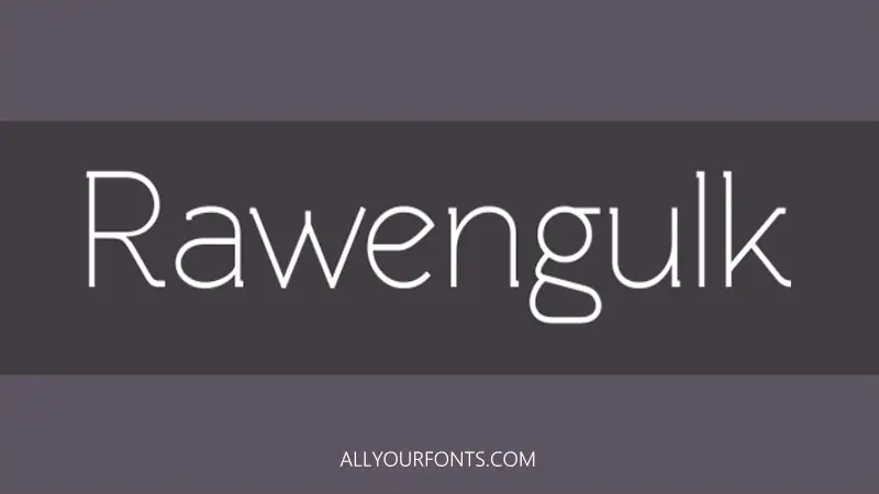 Rawengulk Font Free Download