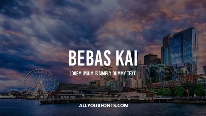 Bebas Kai Font Family Free Download