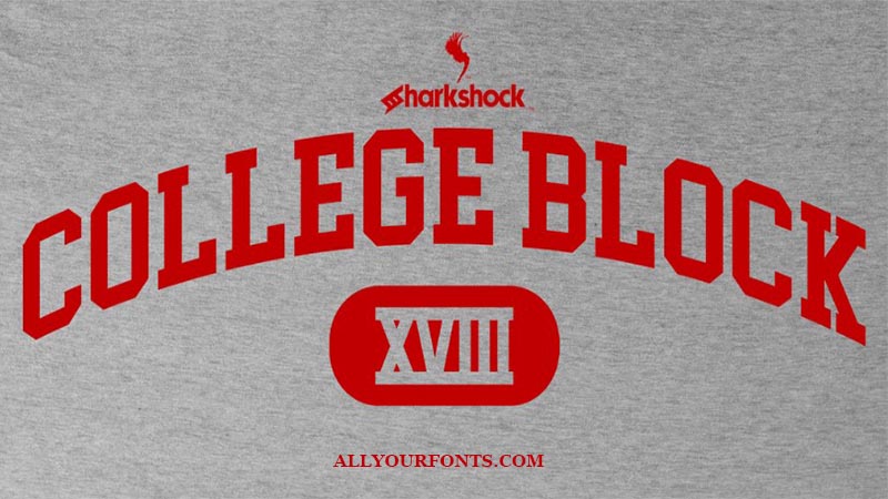 College Block Font Family Free Download