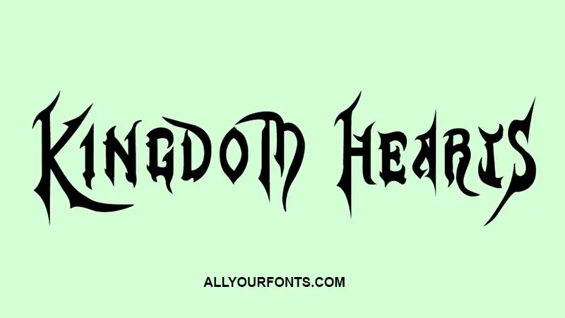 Kingdom Hearts Font Download