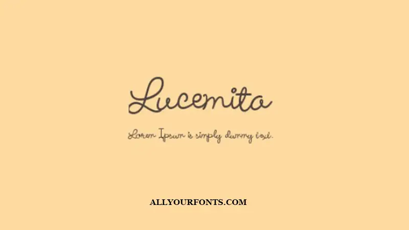 Lucemita Font Family Free Download