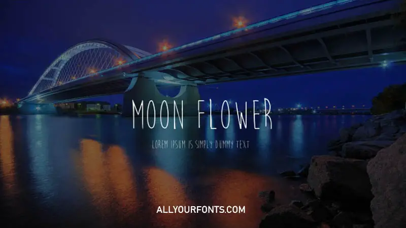 Moon Flower Font Family Free Download