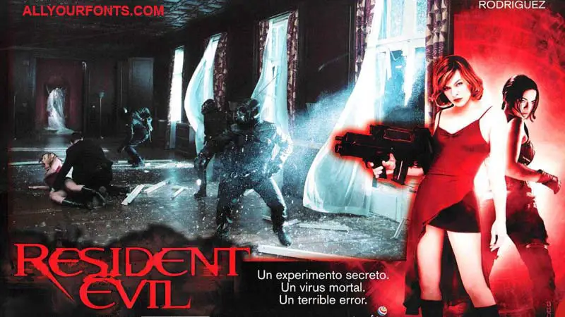 Resident Evil Font Download